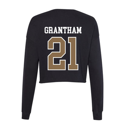 Wofford - NCAA Baseball : Lucas Grantham - Women's Cropped Crew Fleece-1