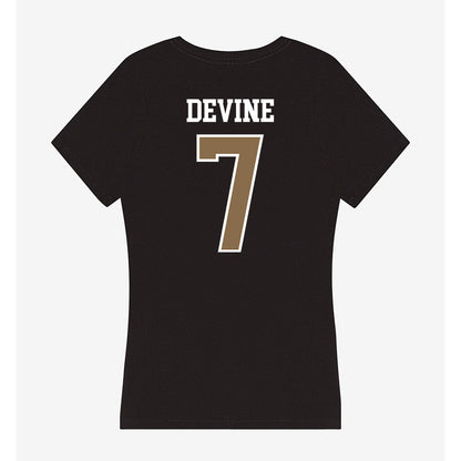 Wofford - NCAA Softball : Desirae Devine - Women's V-Neck T-Shirt-1