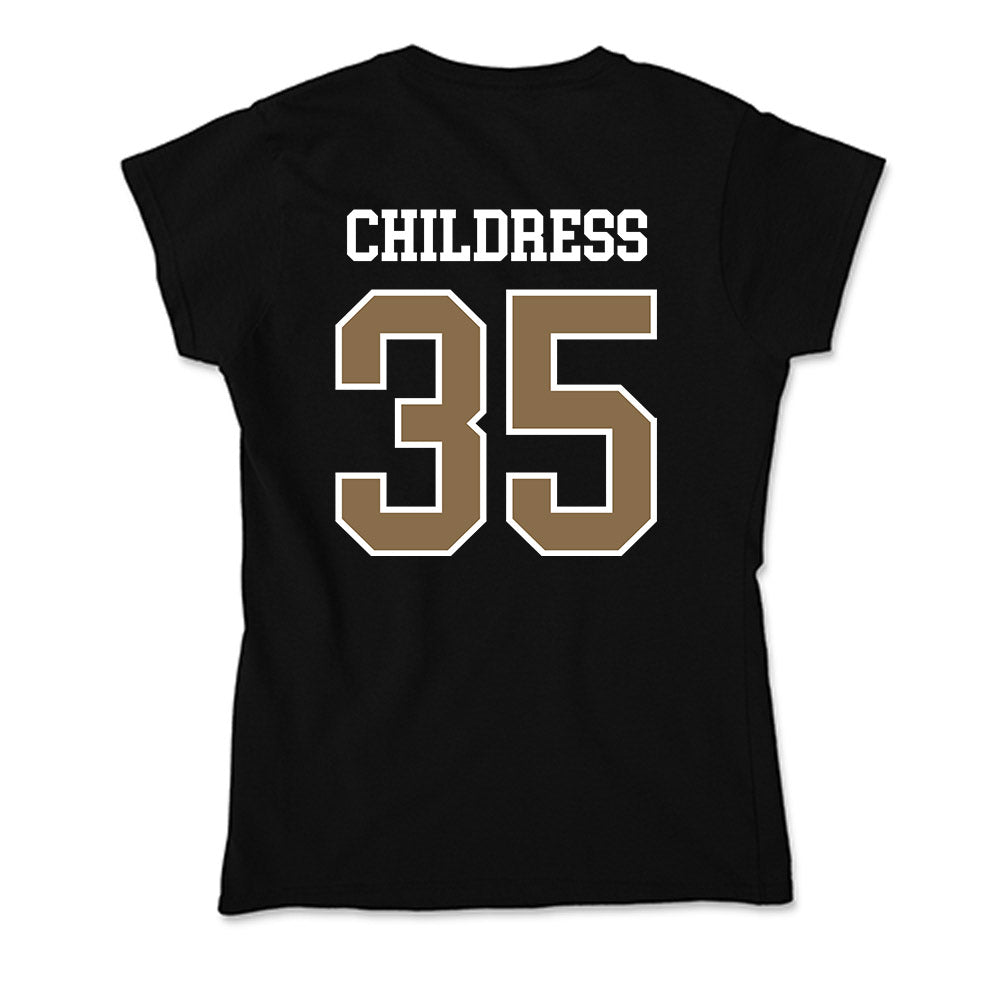 Wofford - NCAA Men's Soccer : Nate Childress - Soft Style Women’s T-Shirt-1