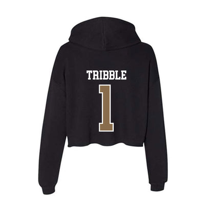Wofford - NCAA Baseball : Logan Tribble - Women's Crop Fleece Hoodie-1