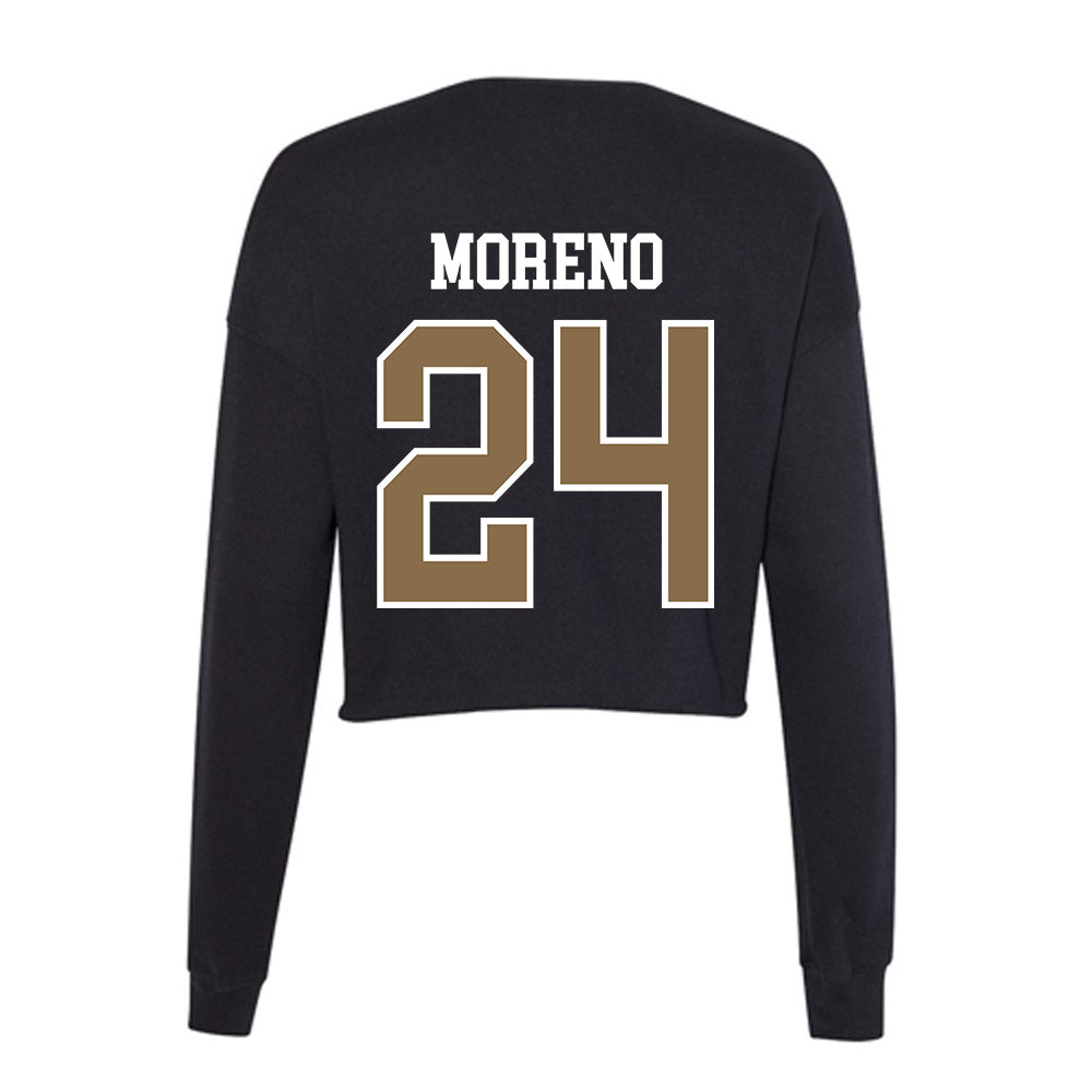 Wofford - NCAA Men's Soccer : Alejandro Moreno - Women's Cropped Crew Fleece-1