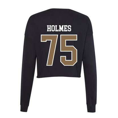 Wofford - NCAA Football : Ben Holmes - Women's Cropped Crew Fleece-1