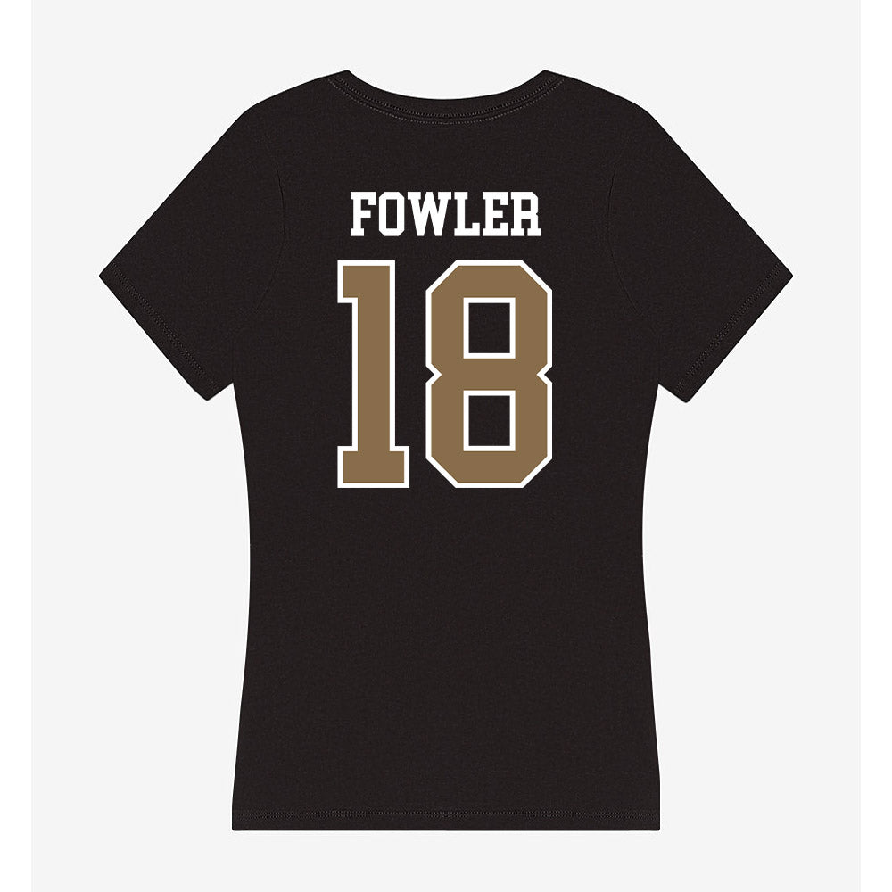Wofford - NCAA Football : Jaden Fowler - Women's V-Neck T-Shirt-1
