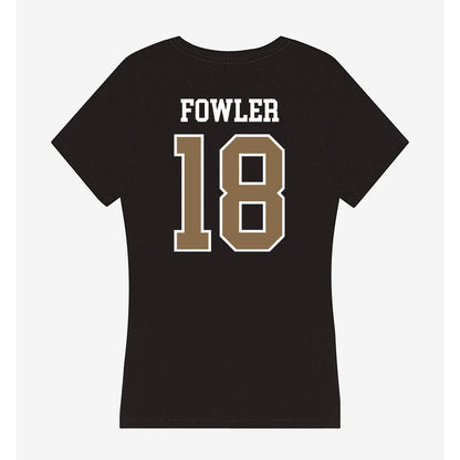 Wofford - NCAA Football : Jaden Fowler - Women's V-Neck T-Shirt-1