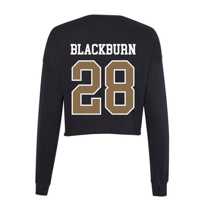 Wofford - NCAA Football : Whit Blackburn - Women's Cropped Crew Fleece-1