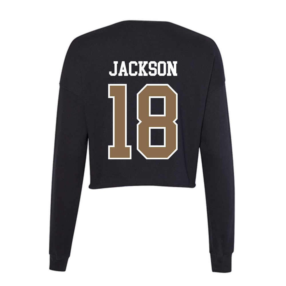 Wofford - NCAA Women's Golf : Maggie Jackson - Women's Cropped Crew Fleece-1