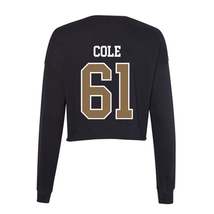 Wofford - NCAA Football : Nate Cole - Women's Cropped Crew Fleece-1