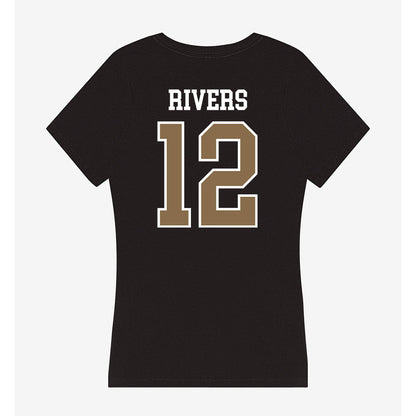 Wofford - NCAA Baseball : Davis Rivers - Women's V-Neck T-Shirt-1