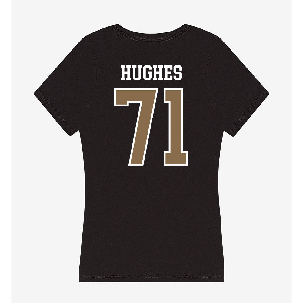 Wofford - NCAA Football : Quincy Hughes - Women's V-Neck T-Shirt-1