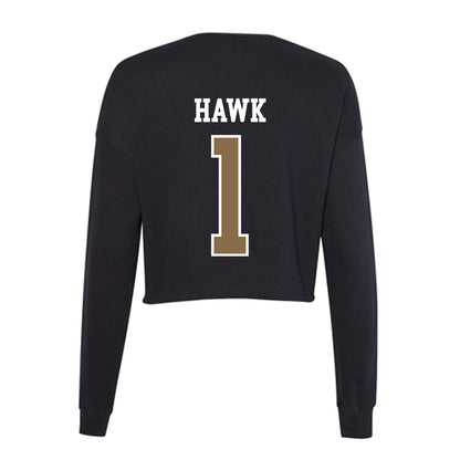Wofford - NCAA Women's Basketball : madi hawk - Women's Cropped Crew Fleece-1