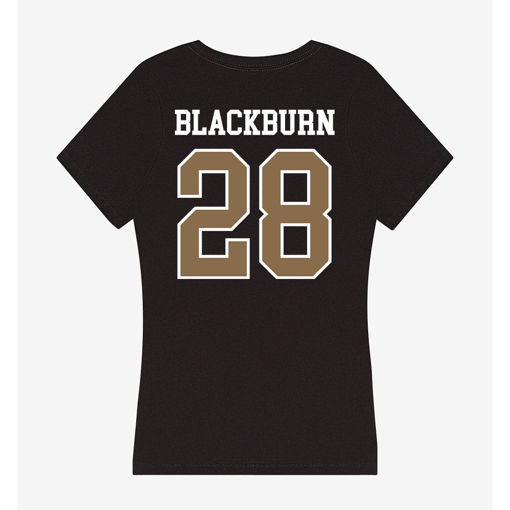 Wofford - NCAA Football : Whit Blackburn - Women's V-Neck T-Shirt-1