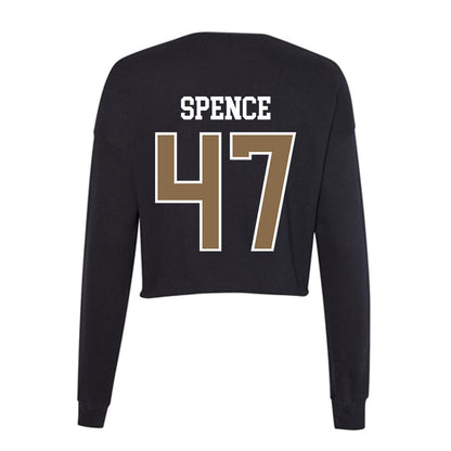 Wofford - NCAA Football : Sam Spence - Women's Cropped Crew Fleece-1
