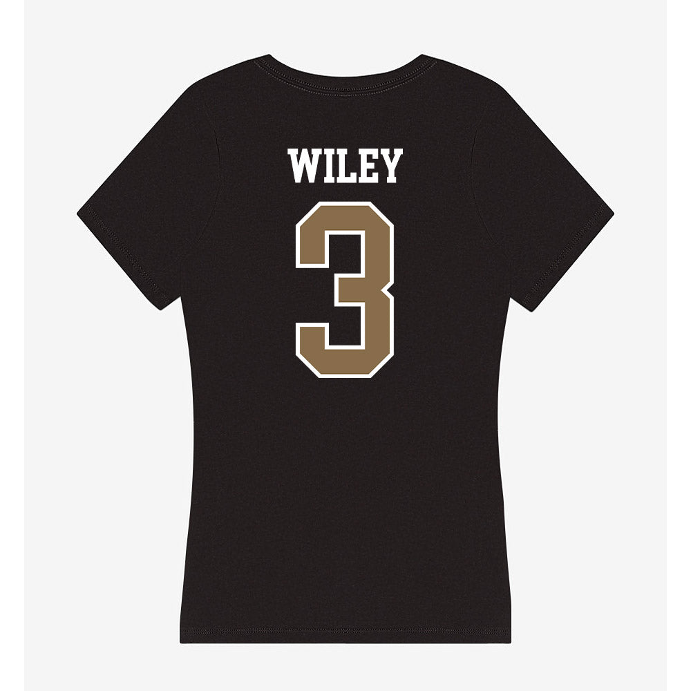 Wofford - NCAA Baseball : David Wiley - Women's V-Neck T-Shirt-1