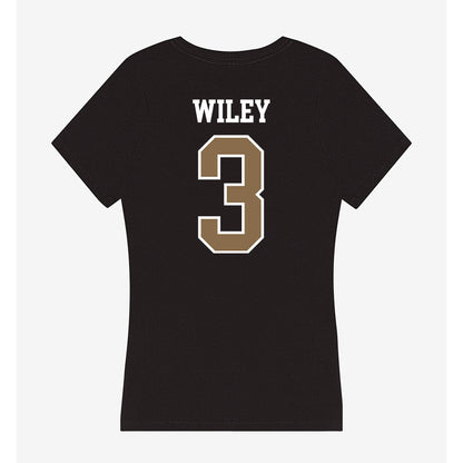 Wofford - NCAA Baseball : David Wiley - Women's V-Neck T-Shirt-1