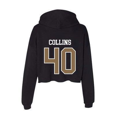 Wofford - NCAA Baseball : Cade Collins - Women's Crop Fleece Hoodie-1