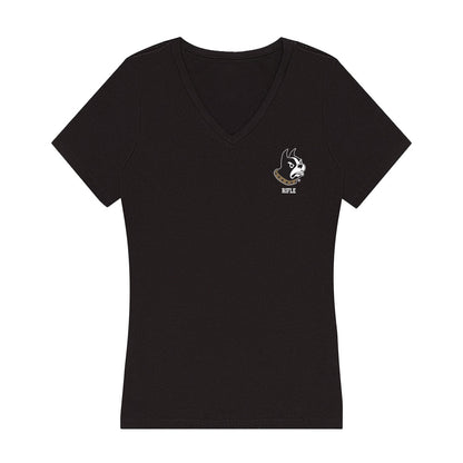 Wofford - NCAA Rifle : Hank Thomas - Women's V-Neck T-Shirt-0