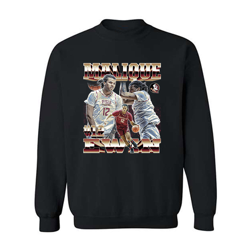 FSU - NCAA Men's Basketball : Malique Ewin - Crewneck Sweatshirt-0