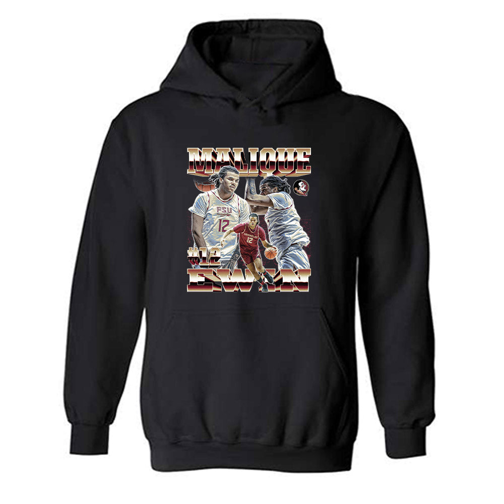 FSU - NCAA Men's Basketball : Malique Ewin - Hooded Sweatshirt-0