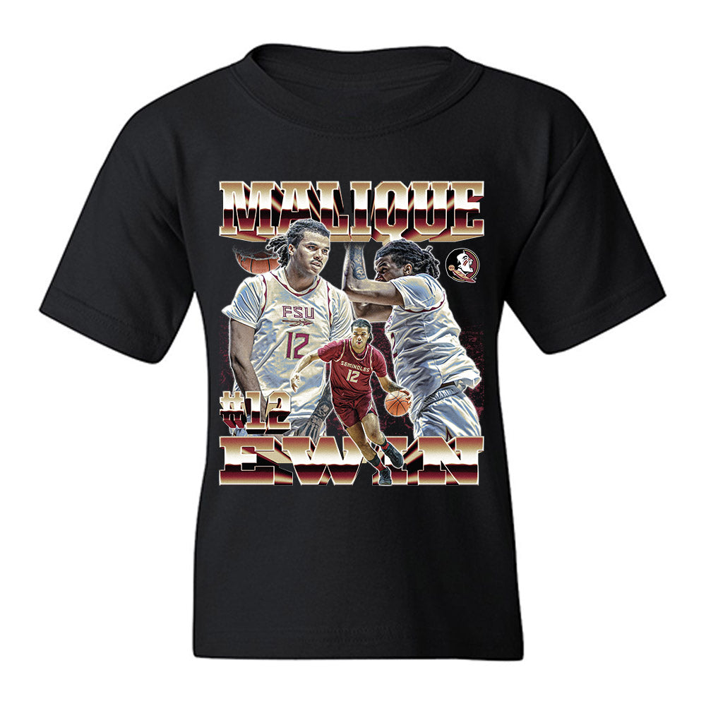 FSU - NCAA Men's Basketball : Malique Ewin - Youth T-Shirt-0