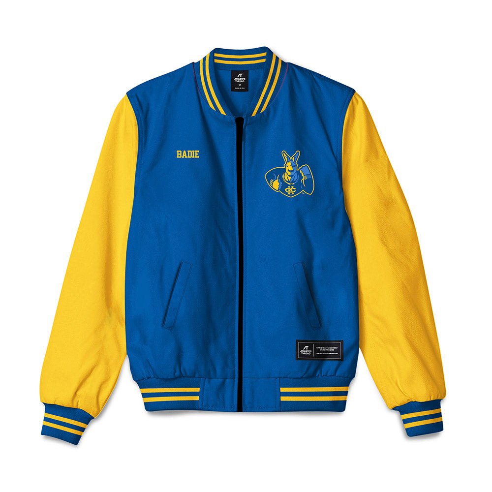 UMKC - NCAA Men's Track & Field : Brendan Badie - Bomber Jacket-0