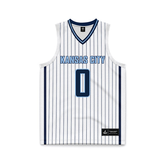 UMKC - NCAA Men's Basketball : Gob Gob - White Basketball Jersey-0