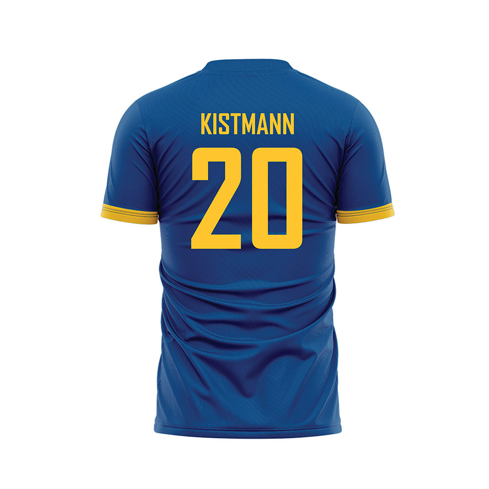 UMKC - NCAA Men's Soccer : Raphael Kistmann - Blue Soccer Jersey-1