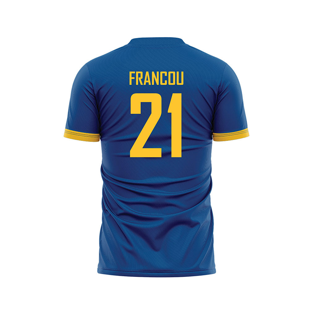 UMKC - NCAA Men's Soccer : Jeremy Francou - Blue Soccer Jersey-1