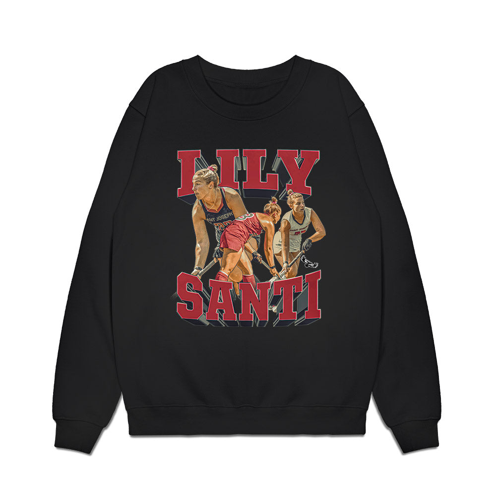 St. Joe's - NCAA Women's Field Hockey : Lily Santi - Collage Premium Crewneck Sweatshirt-0
