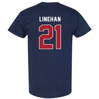 American - NCAA Women's Lacrosse : Kellie Linehan - T-Shirt-1