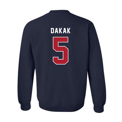 American - NCAA Women's Volleyball : Deniz Dakak - Crewneck Sweatshirt-1