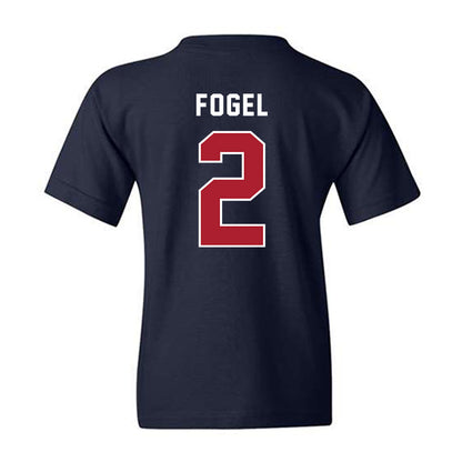 American - NCAA Men's Soccer : Jonah Fogel - Youth T-Shirt-1