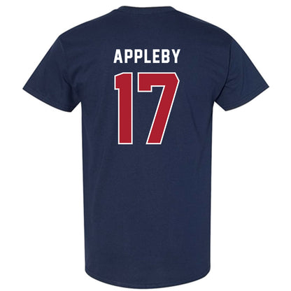 American - NCAA Women's Lacrosse : Lauren Appleby - T-Shirt-1
