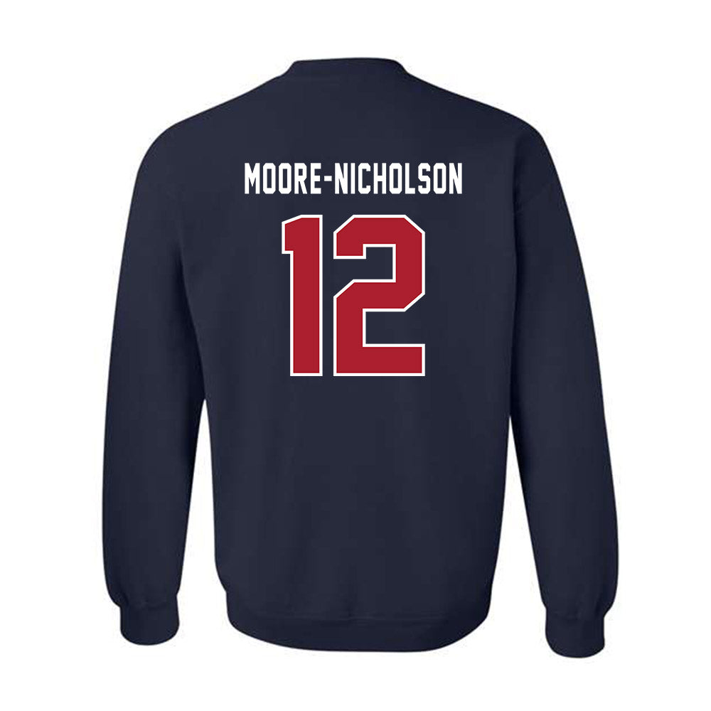 American - NCAA Women's Basketball : Madisyn Moore-Nicholson - Crewneck Sweatshirt-1