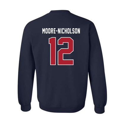 American - NCAA Women's Basketball : Madisyn Moore-Nicholson - Crewneck Sweatshirt-1