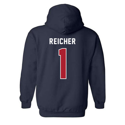 American - NCAA Women's Field Hockey : Jordan Reicher - Hooded Sweatshirt-1