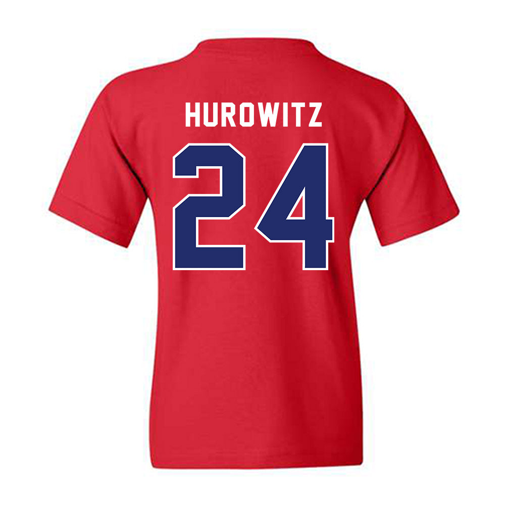 American - NCAA Women's Soccer : Maddie Hurowitz - Classic Shersey Youth T-Shirt-1