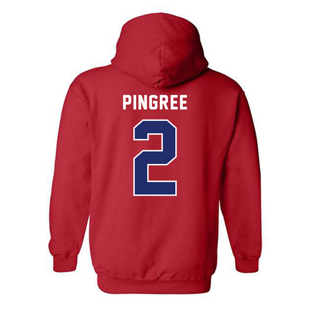 American - NCAA Women's Basketball : Ellie Pingree - Classic Shersey Hooded Sweatshirt-1