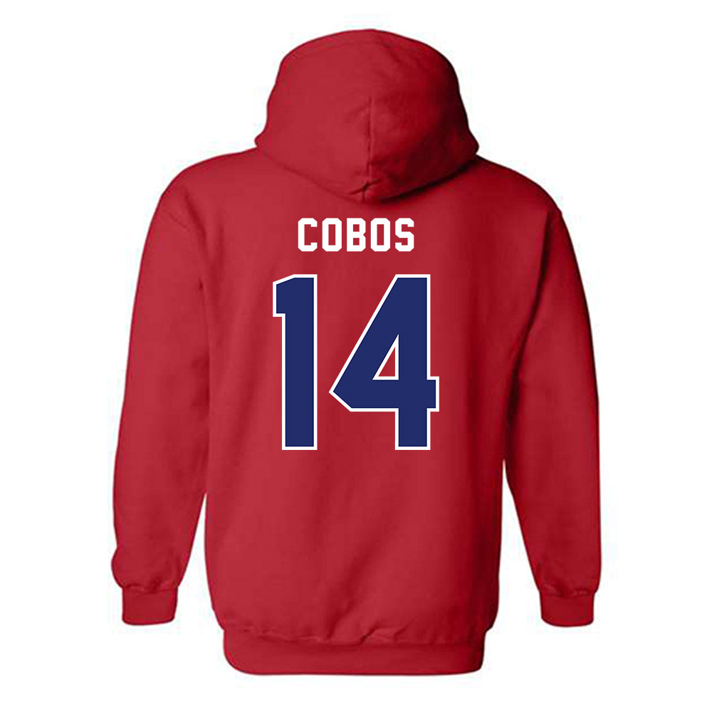 American - NCAA Women's Soccer : Isabella Cobos - Classic Shersey Hooded Sweatshirt-1