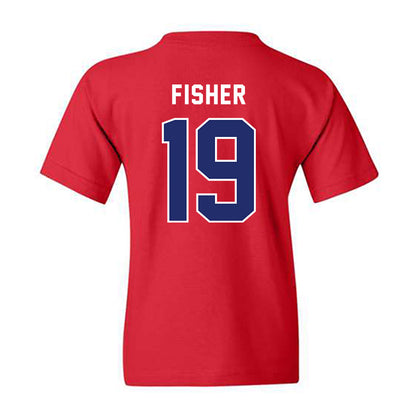 American - NCAA Women's Soccer : Eliza Fisher - Classic Shersey Youth T-Shirt-1