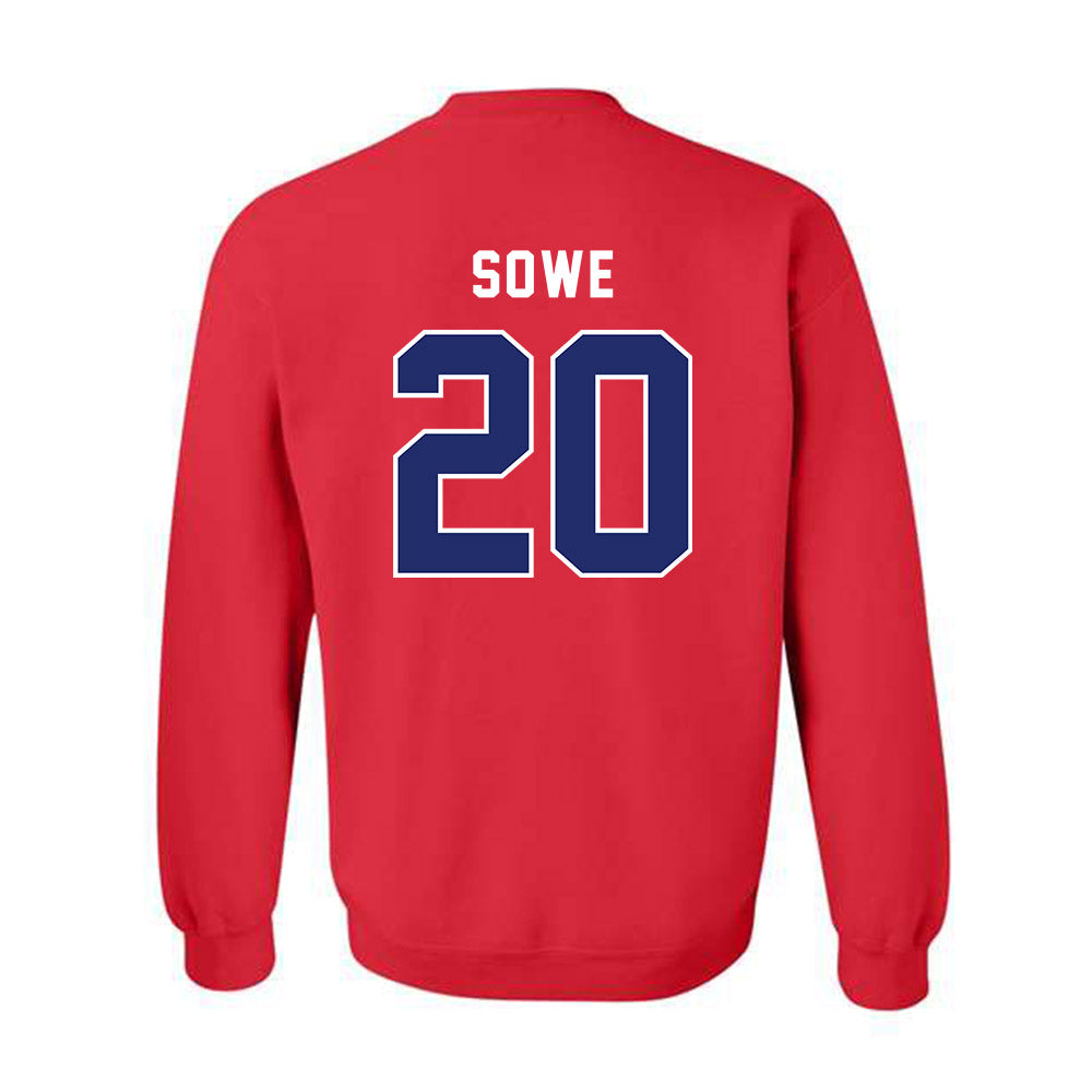 American - NCAA Men's Soccer : Mustapha Sowe - Classic Shersey Crewneck Sweatshirt-1