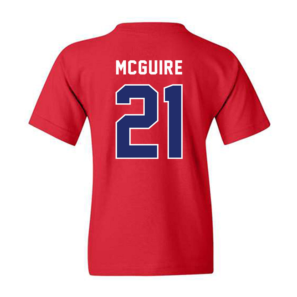 American - NCAA Women's Soccer : Jennifer McGuire - Classic Shersey Youth T-Shirt-1