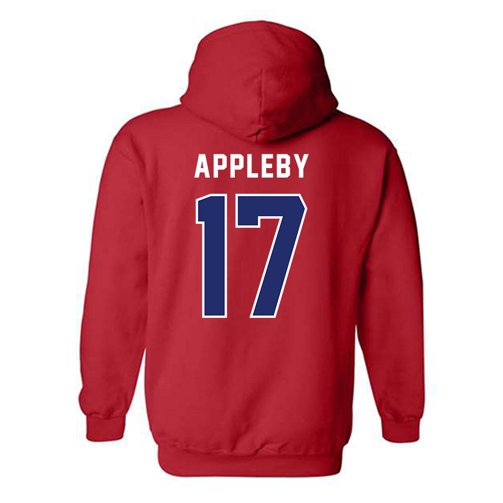 American - NCAA Women's Lacrosse : Lauren Appleby - Classic Shersey Hooded Sweatshirt-1