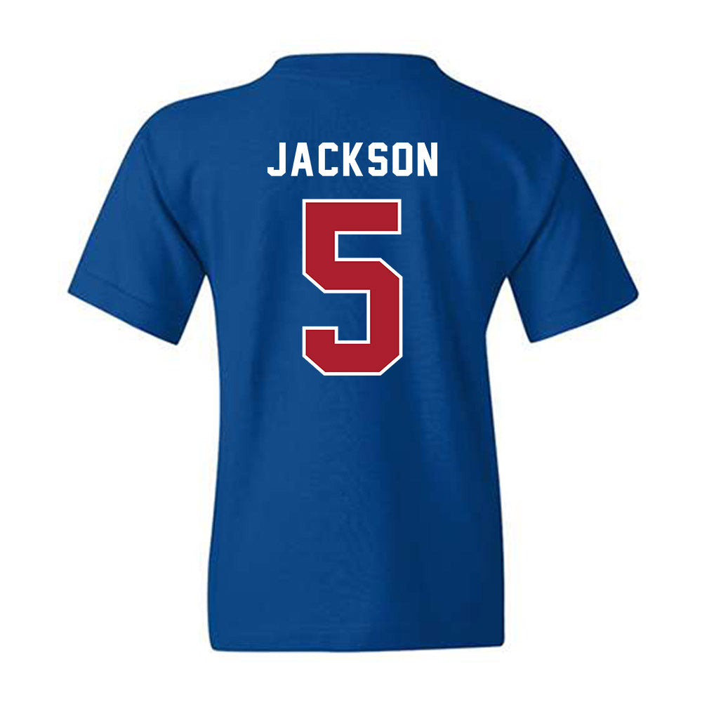 American - NCAA Women's Lacrosse : Finley Jackson - Youth T-Shirt-1