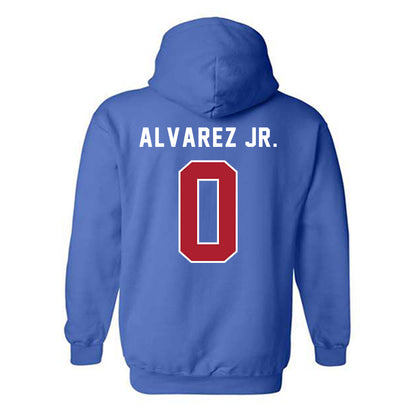 American - NCAA Men's Soccer : Juan Carlos Alvarez Jr. - Hooded Sweatshirt-1