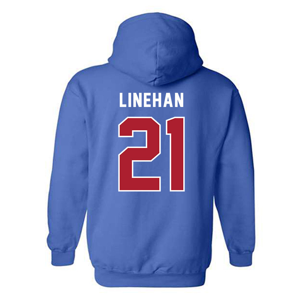 American - NCAA Women's Lacrosse : Kellie Linehan - Hooded Sweatshirt-1