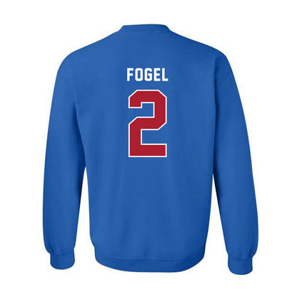 American - NCAA Men's Soccer : Jonah Fogel - Crewneck Sweatshirt-1