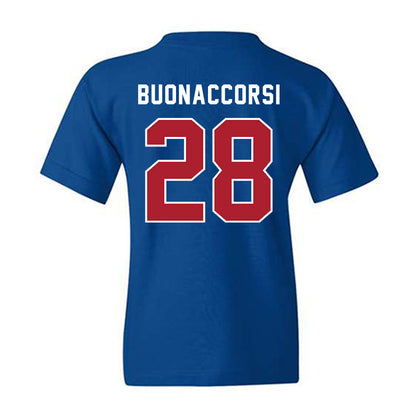 American - NCAA Women's Lacrosse : Samantha Buonaccorsi - Youth T-Shirt-1