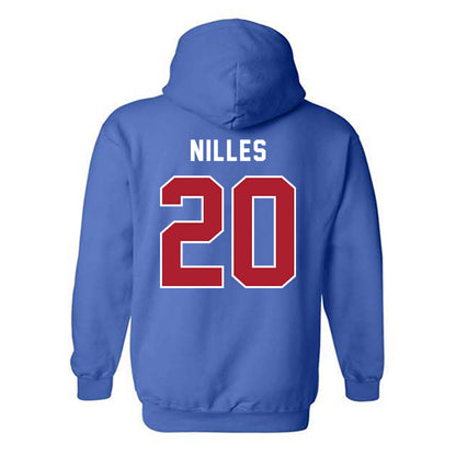 American - NCAA Women's Lacrosse : Alyssa Nilles - Hooded Sweatshirt-1