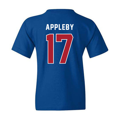 American - NCAA Women's Lacrosse : Lauren Appleby - Youth T-Shirt-1