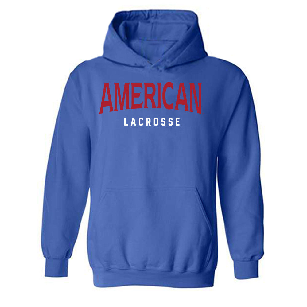 American - NCAA Women's Lacrosse : Alyssa Nilles - Hooded Sweatshirt-0